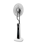 PUR LINE PURLINE Oszillierender Nebelventilator mit Fernbedienung - Wassernebelventilator, Ionisator, Timer und 3 Geschwindigkeitsstufen, leiser Sprüher mit 2-Liter-Tank