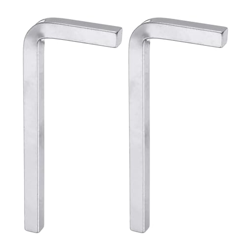 sourcing map 2pcs L-Shaped Square Head Wrench 8mm Carbon Steel L-Key 4 Points Metric Bolt Wrenches Repairing Tool for Basic Home Repair DIY Project and General Applications