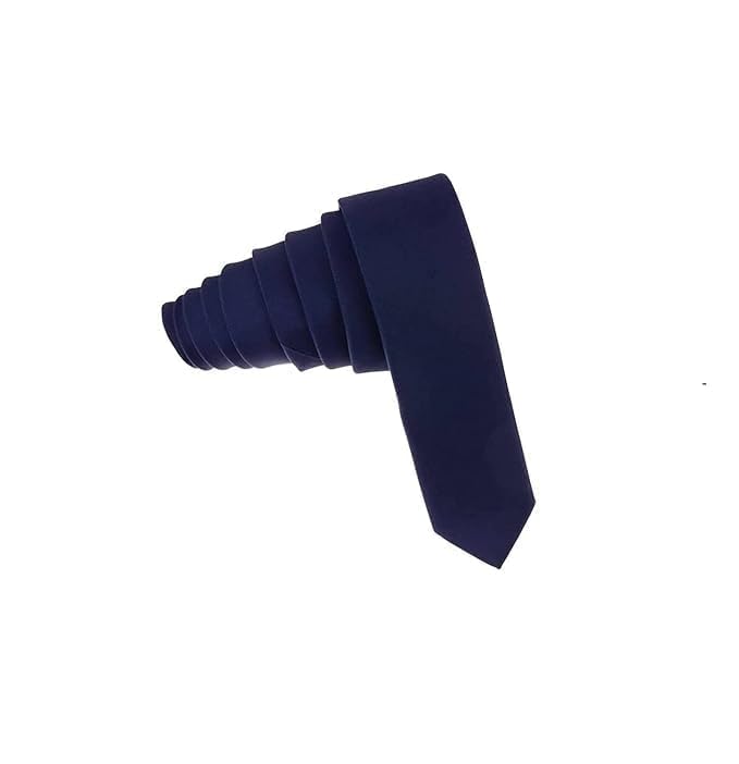 JAGMOOLYA PRODUCTS Premium Men’s Satin Tie – Shiny Elegant Necktie for Office, Wedding, Party – Smooth & Stylish Design (NAVY BLUE) PACK OF 1-picture-18