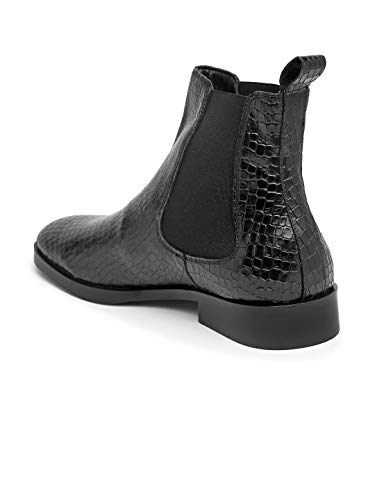 Image of TEAKWOOD LEATHERS Men Chelsea High Ankle Classic Boots Perfect for Casual, Parties & Special Occasions Comfort, Durable Genuine Leather Boot Shoes | SH TW 04 P
