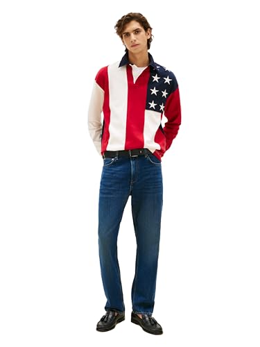 Image of Tommy Hilfiger Men's Straight Fit Stretch Jeans for Men