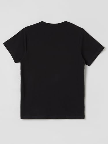 Image of Max Regular Fit Boys Typographic Printed Knit T-Shirt
