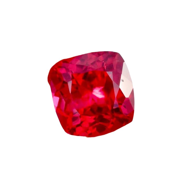 Rubis naturel 11x11mm taille coussin pour création de bijoux DIY