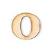 2-Inch Decorative Wooden Letter O - Alphabet Letters for DIY Wall Signs, Table & Shelf Decorations - Wood Letters for Crafts & Party Decor