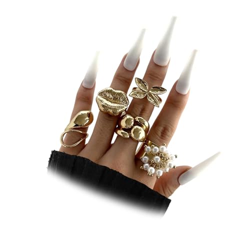 Navirix 5�� �`�����L�[�S�[���h�X�^�b�L���O �t�B���K�[�����O�Z�b�g �t�F�C�N�p�[�� �r�[�Y ���߉\ �I�[�v���i�b�N�������O �����p �L�X �o�^�t���C �����O �p�[�e�B�[ �_���X�A�N�Z�T���[, 2XL, �����|, ��΂Ȃ�