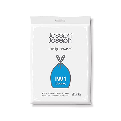 Joseph Joseph IW1 Bin Liners, General Waste Bags with Tie Tape