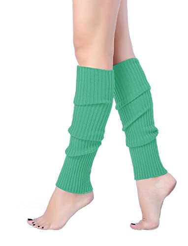 Image of v28 Women Warm Leg Warmers 80s Retro Party Costume Knit Ballet Neon Long Socks