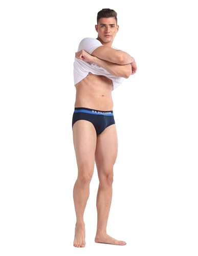 Image of U.S. Polo ASSN. Mens OEB02 Elasticized Waist Underwear Briefs - Pack of 2