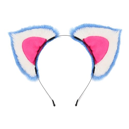 NEZLOP Tiger Ears Headband Tiger Costume Accessories Halloween Costume party CosplayBlue