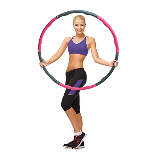 Ocean 5 Crazy Hoop Light hula hop | 1,5 kg hula hop dla dorosłych z pianką | trener brzucha do odchudzania | hula hop z wagą | hula hop fitness hula hop