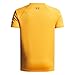 Under Armour Boys' Tech Split Wordmark Short Sleeve T Shirt, (793) Squad Orange / / Midnight Navy, Large