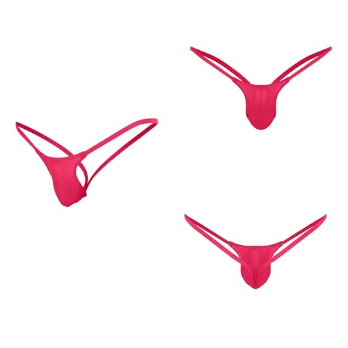 Men's V-string Sissies Thong V Back Sexy Low Rise Backless Thong 3 Pack2