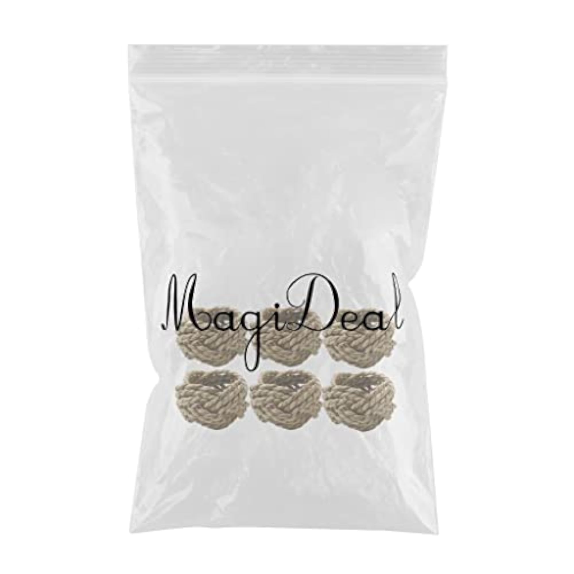 6X Handmade Napkin Rings for Kitchen Dinner Table