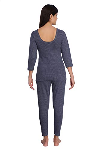 Image of Selfcare Women Poly Cotton Thermal Top and Pyjama Set (Pack of 2 Set)