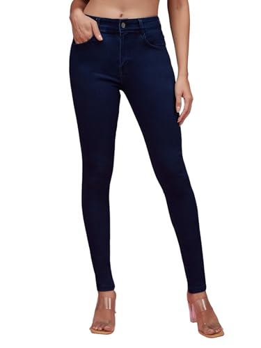 Image of Miss Chase Women's Wide-Leg High-Rise Regular-Length Stretchable Shaping Denim Jeans