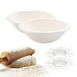 Cesta de tela ácida | 2 piezas antiadherente transpirable herramienta para hornear | Herramienta para hacer pan a prueba de hornear | Cocina artesanal para el hogar, dormitorio, panadería, restaurante