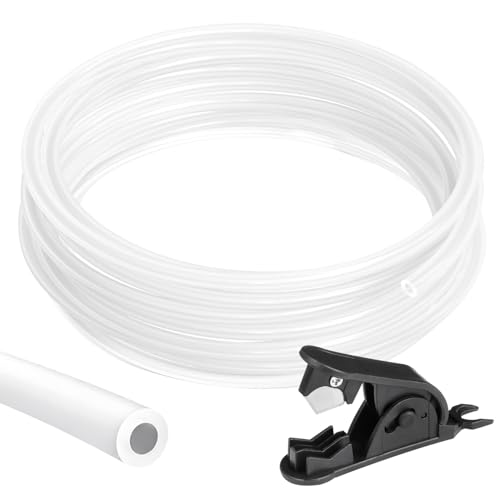 KOVSGQ Tube Ptfe Pour Filament 1.75mm Tuyau Ptfe 3d Imprimante Ptfes Téflon Tube 10m 2.5mm Id × 4mm Od Avec Cutter pour Bambu Lab A1/A1 Mini/P1P/P1S/X1C pour...