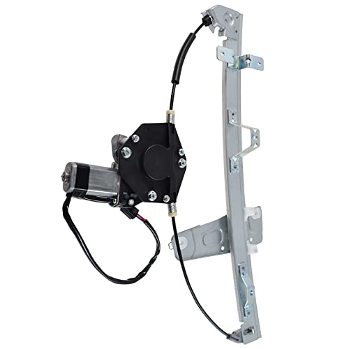 Image of TRQ Front Right Power Window Regulator & Motor Assembly Passenger Side Compatible with 1999-2000 Jeep Grand Cherokee CH1350121 CH1351120