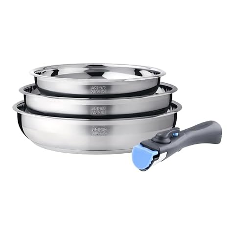 Arthur Martin AM2208 Set de poêles inox Cover