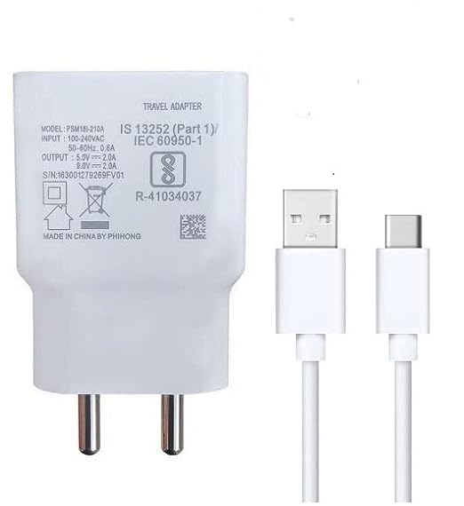 Image of Original 18W Charger Compatible with Iqoo Z6 Lite 5G & Z6 5G White