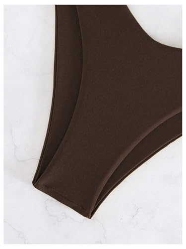 SweatyRocks Women's Bathing Suits Tie Knot Strapless Bikini Set Bandeau Swimsuits4