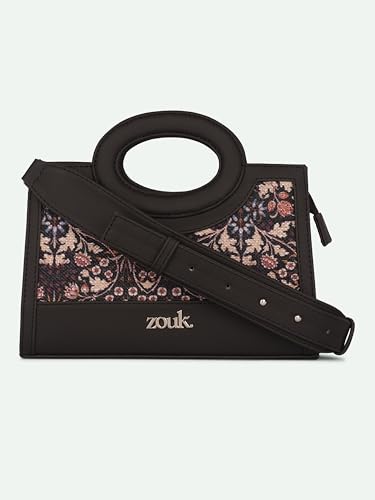 Image of ZOUK Zoe Sling Bag | Stylish Women's Crossbody Bags | Purse | Detachable Strap | Water-Resistant | Trendy Girls Side Bag | Compact & Chic