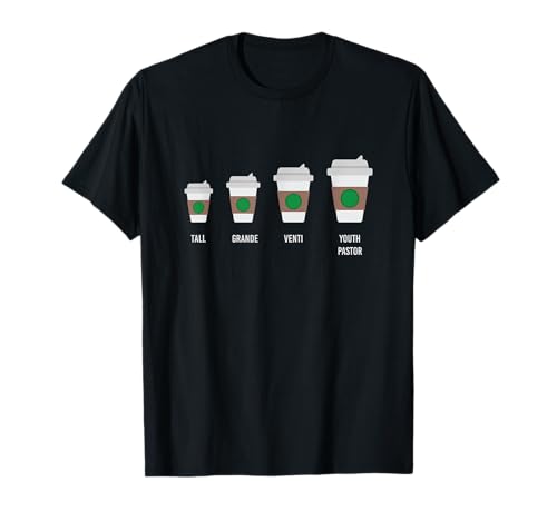 Youth Pastor Funny Coffee Drinking Church Pastor T-Shirt