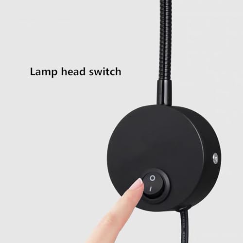 Flexo de pared para cabecero de cama con interruptor y luz neutra LED 4