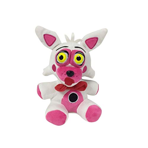 Five Nights at Freddy's Plush Toys Freddy Bear Bonnie Chica Foxy FNAF Stuffed Animal Doll Children's Gift Collection ByASfeixiang (Funtime Foxy)