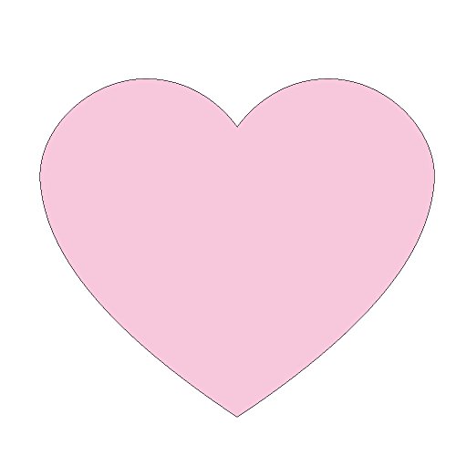 タカ印 ポップ用紙 16-7006 シルエットカード ハート 30枚