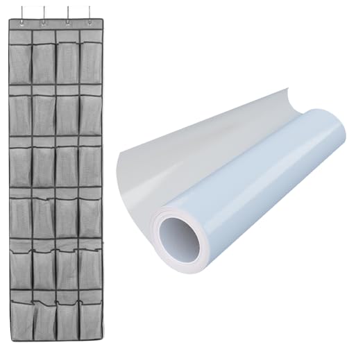 Set organizador de zapatos y película de privacidad gris miniatura 1