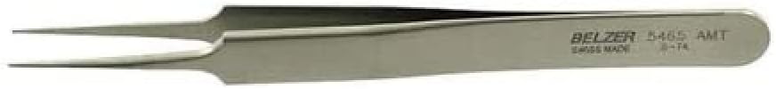 Bahco 5465 BH5465 AMT Titanium Non Magnetic Tweezers, Silver, 125 mm