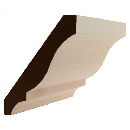 EWCR13 Colonial Crown Moulding Trim, 3/4\" x 4-5/8\", Poplar, 94\"