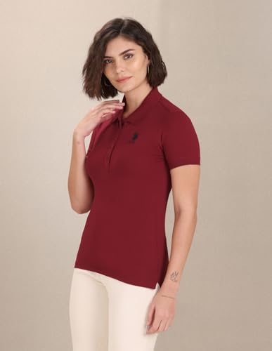 Image of U.S. Polo ASSN. Women's Cotton Slim Fit T-Shirt