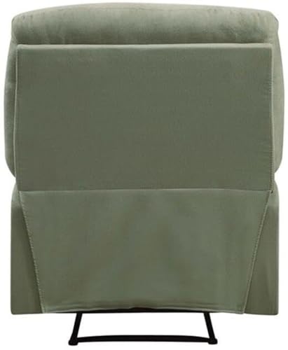 Image of Premium Fabric Recliner Chair with Manual Control, High Density Foam Padding & Full Body Support for Living Room, Color: Green