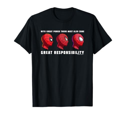 Marvel Spider-Man: No Way Home Spider-Men with Great Power T-Shirt