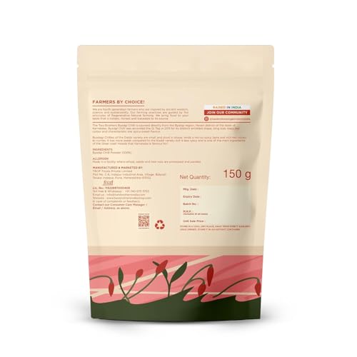 Image of Two Brothers Organic Farms Single Origin Byadgi Chilli Powder 150g
