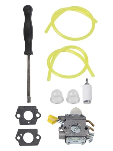WheatThrive Carburateur, carburateur, pièces de débroussailleuse, pour Zama C1U-H60, remplace 308054013, compatible avec Ryobi 26cc 30cc BC30 CS30 SS30, kit...