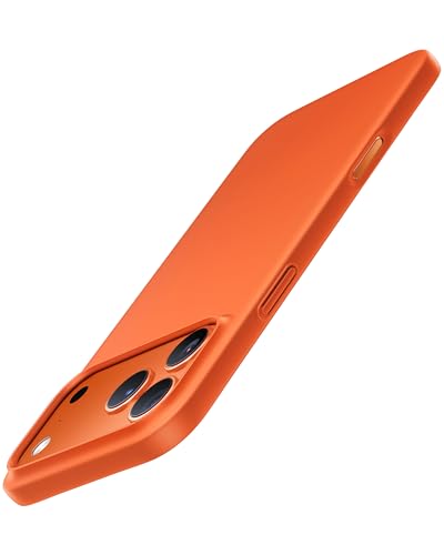 Image of TORRAS Slim Fit for iPhone 17 Pro Case Thin 6.3 inch Velvety Matte Orange