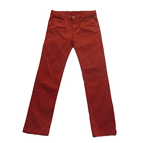 Pantalones niño slim rojo Losan 10 años con acabados textiles premium
