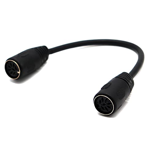 Cable MIDI de 8 pines hembra a hembra extensión DIN de 0,2 metros 3