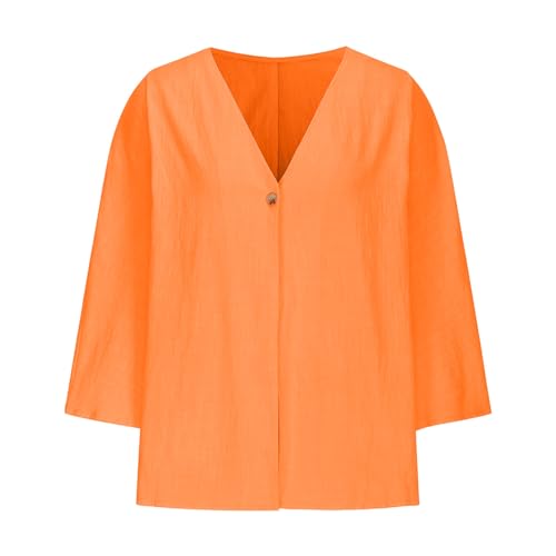 Chunky Lightweight Cotton Linen Cardigan Summer Autumn One Button Loose Cover Up Blouse Tops Fall Kimono Cardigans3