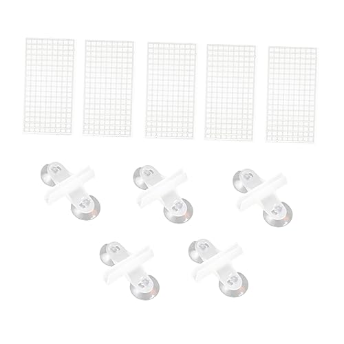 LIOOBO 10個魚水槽隔離板 プラス クリップ付き 底部フィルタープレート 魚の を守る 取り付け簡単 水族館用隔離仕切り ボトムフィルター用 製