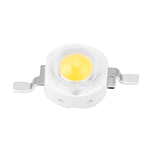 100 Stücke 1W High Power LED Chip, 100-110lm SMD Light Emitter Komponenten Diode Lampe, Warmweiß 3000 K, für Allgemeinbeleuchtung