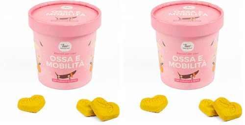 Hygge Dog Galletas para Perros contra la Artritis | Rico en glucosamina, condroitina y árnica | Snack para Perros Funcional Sabor Albaricoque Ideal para Huesos y Movilidad | 100 g | Alimento