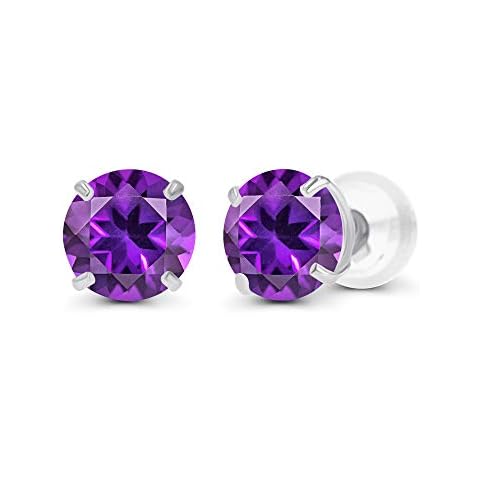 Amethyst Sterling Silver Stud Earrings Cover
