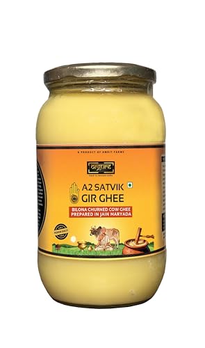 Orgure A2 Satvik Ghee (Sodh Process) – Handcrafted in Low Heat by Single Maker | Bilona Hand Churned | Jainism Inspired | Made with Care, Devotion & Hygiene | MSME Award Winner | 100ml Glass Jar