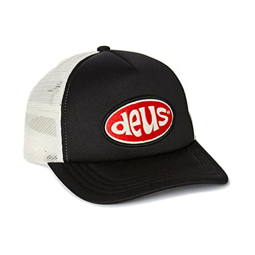 Deus Ex Machina Shiner Trucker Cap with Visor Black, Black