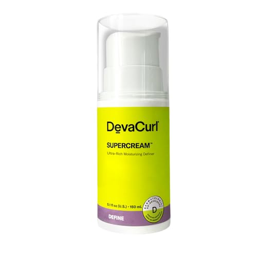 DevaCurl SuperCream Ultra-Rich Moisturizing Definer, Warm Coconut, 5.1 fl. oz