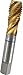 GUHRING 9039100222250 Spiral Flute Tap, Mod Bottom, Powered Metal Cobalt, TiN Coating, 4 Flute, 7/8"-9 Size